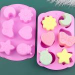 Soap & Baking, Silicone, 6 Small Shapes 1 6