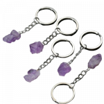 variety 2 of Key Rings: Rough Amethyst on a chain