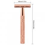High Quality Rose Gold Safety Razor measured