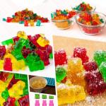 Gummy candies made with Mold: Silicone Gummy Bear 50 Cavity