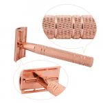 High Quality Rose Gold Safety Razor detail