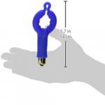 Rocks-Off 4us Vibrating Cock Ring in Blue measured