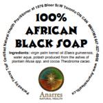 Soap, African Black in Jar Label