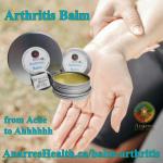 Palm holding tins of Arthritis Balm POST