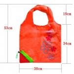Bag: Foldable Shopping, Strawberry, shopping measured