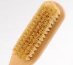 Brush: Wood & Natural Bristles 2 -in-1 Scrubber bristles