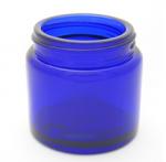 Jar: Glass Chunky Cobalt Blue