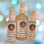 Mouthwash, Candy Cane clear bottles