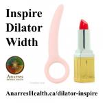 Dilator: Silicone, Set of 5, Inspire width compared to lipstick