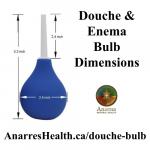 Douche & Enema Bulb measured