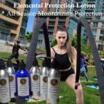 Elemental Protection Lotion with a woman in a park Post 