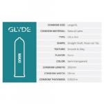 Condoms, Glyde MAXI FIT measurements
