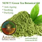 Post for Green Tea  powder and leaves of Botanical Grade Essential Oil