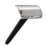Shaving: Safety Razor, Stainless Steel, with Blade 6