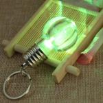 Keyring: LED Lightbulb Flashlight green