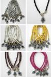 Jewelry: Hamsa Charm Braided Leather Bracelet