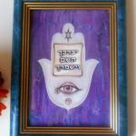 Judaica: Hamsa Prints by Inna Laktionova PURPLE