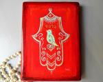 Judaica: Hamsa Prints by Inna Laktionova red bird