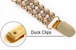 Judaica: Tallit Clips, Jewelled duck clip