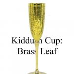Kiddush Cup Brass leaf