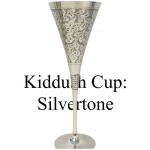 Kiddush Cup Brass silvertone