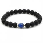 Bracelet: Lava Diffuser Beads BLUE
