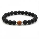 Bracelet: Lava Diffuser Beads CHOCOLATE