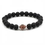 Bracelet: Lava Diffuser Beads RED GREEN