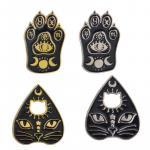 Pin: Enamel Cat Ouija and Paws