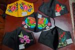 MASK: Cloth Washable Embroidered wild flowers