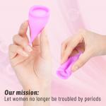 Menstrual Health: Cup Silicone Copa folding