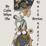Sticker: medieval marginalia Be Calm
