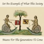 Sticker: medieval marginalia Society