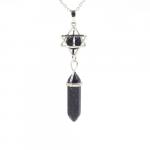 PENDANT_merkaba_hexagonal_ANARRES blue goldstone