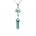 PENDANT_merkaba_hexagonal_ANARRES turquoise