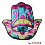 Patch_Sequins_Hamsa_Anarres turquoise