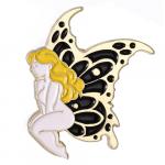 Pin: Enamel Faery Butterfly with Yellow Hair
