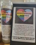 Sticker: Homosexual Agenda 6" x 4"