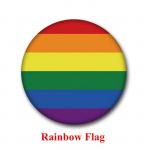 Button: Proud rainbow flag