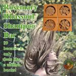 A woman flicks her hair with a Rosemary Rhassoul Shampoo Bar