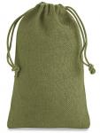Bag: Burlap Drawstring Green