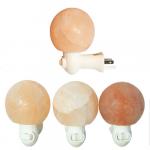 A variety of Himalayan Salt Sphere Nightlights