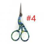 Scissors: Stainless Steel Crane Shaped Craft blue