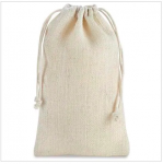  Burlap Drawstring Ivory