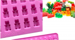  Silicone Gummy Bear Chocolate or Candy, in pink