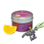 Candle: Beeswax Travel Tin lavender orange