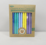 Judaica: Candle Vegetable Wax Hanukkah, Box of 45 Organic Candles colours