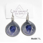 Earrings: Drop Earrings Not Bombs 1