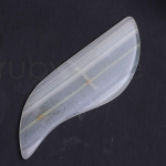  Gua Sha Skin Tool, Wavy & Long, Green Jade wave 3