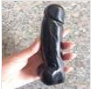 Wand: Crystal Yoni Penis Dildo OBSIDIAN